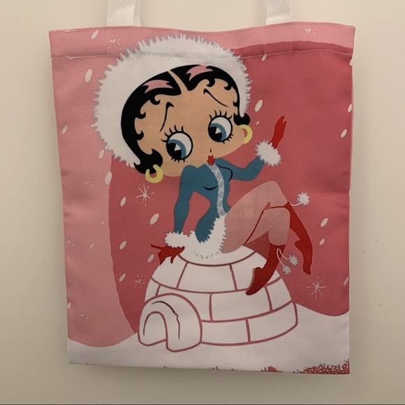 Winter Betty Boop Tote Bag - Picture 3 of 4